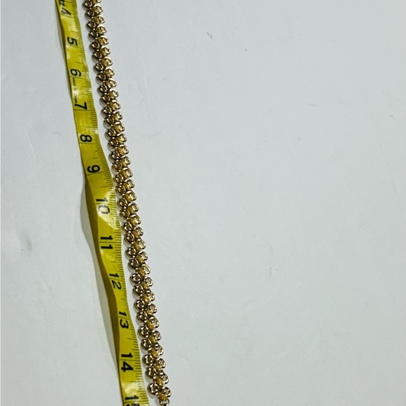 Vintage Monet Brushed Goltine Linked Necklace ~ Excellent - Picture 4 of 5